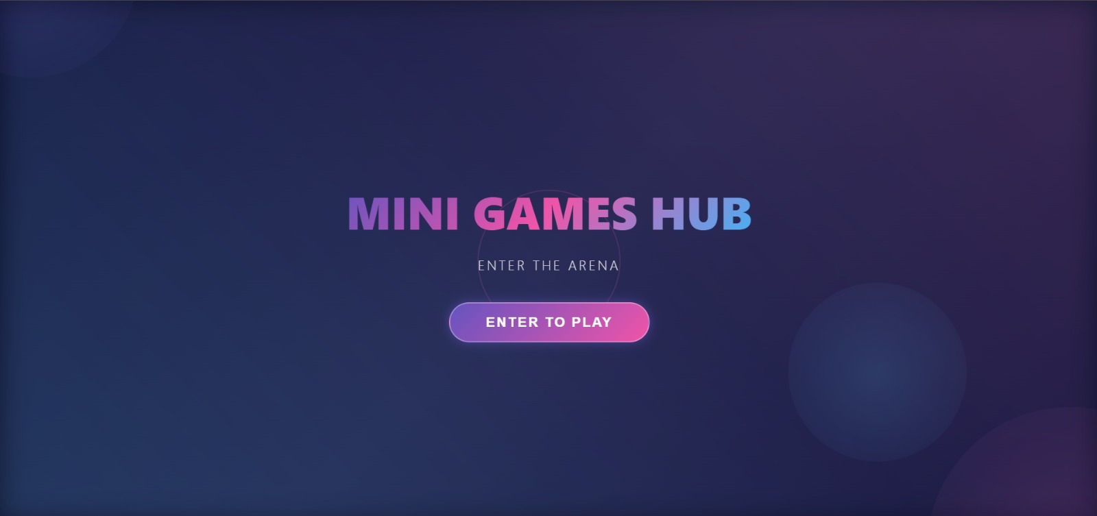 MiniGames Hub